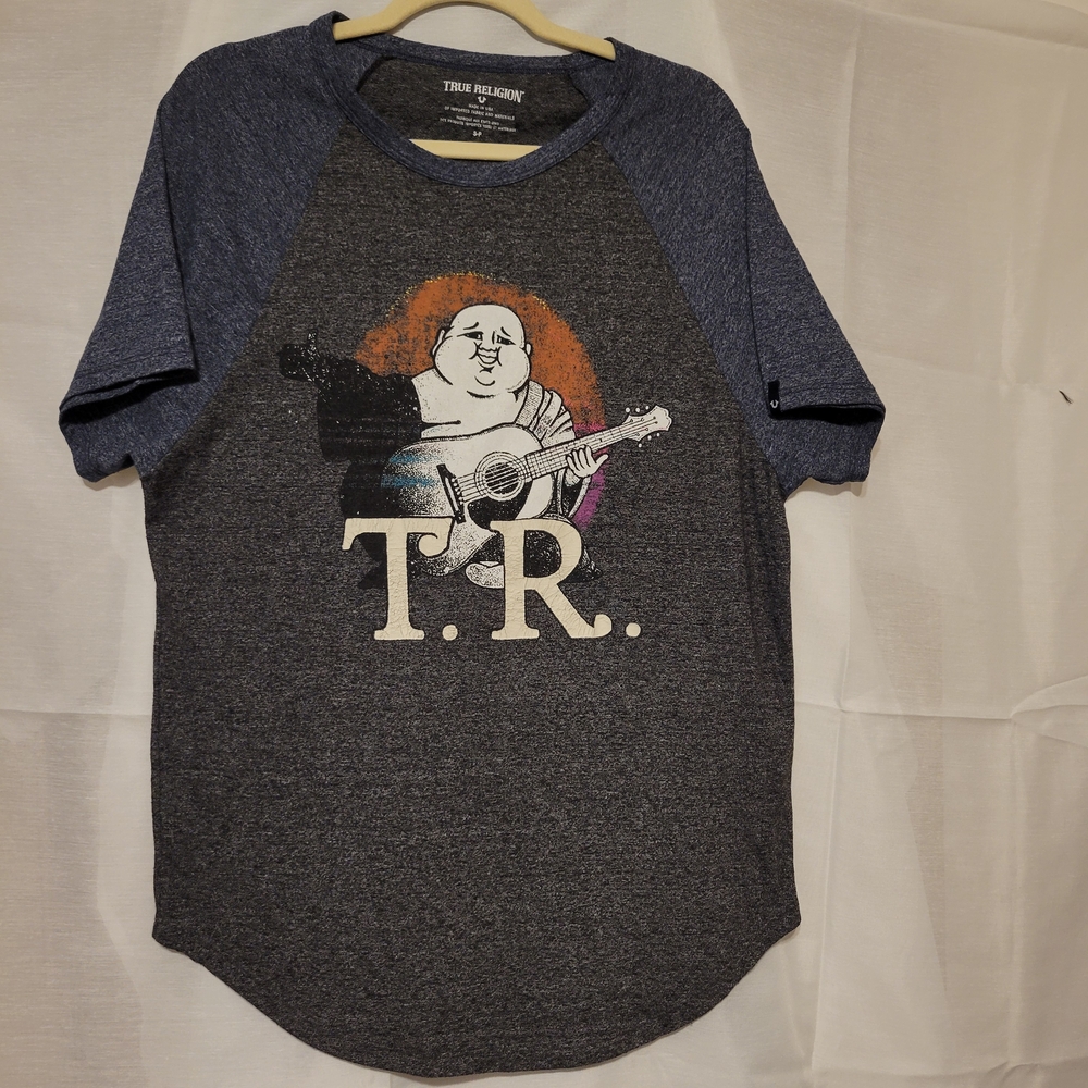 True Religion Heathered Blue T-Shirt
